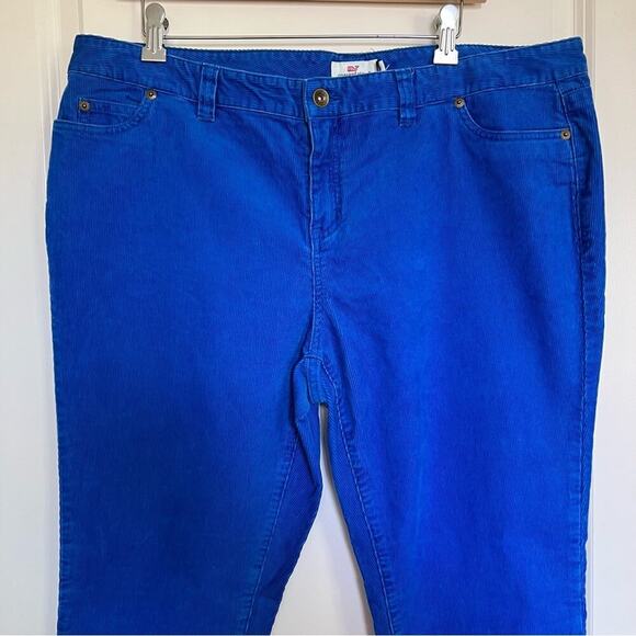 Vineyard Vines 5 Pocket Su Washed Corduroy Raw Hem Pants Aviator Blue - Picture 2 of 8
